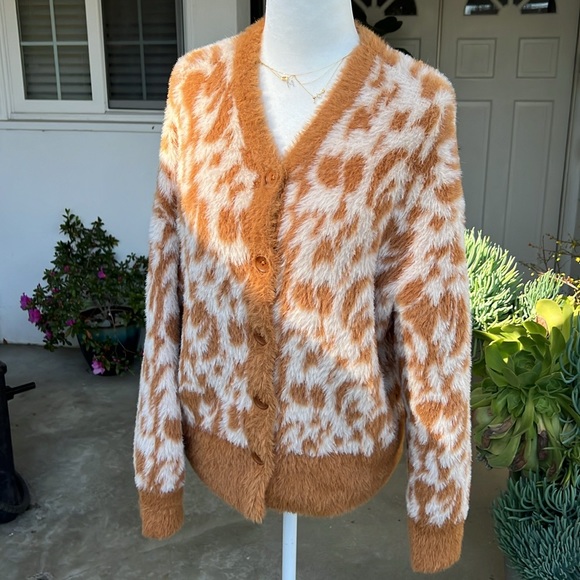 Moussy Jacquard Knit Cardigan - Picture 2 of 9